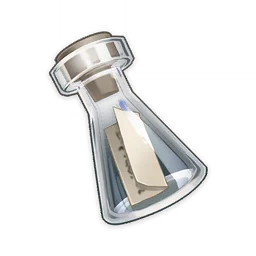 Drifting Bottle With Letter
