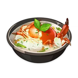 Delicious Calla Lily Seafood Soup